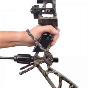 eleong 야외 470011 손목 슬링 가죽 금속 Gromet 회색 색상 양궁 화합물 활 촬영