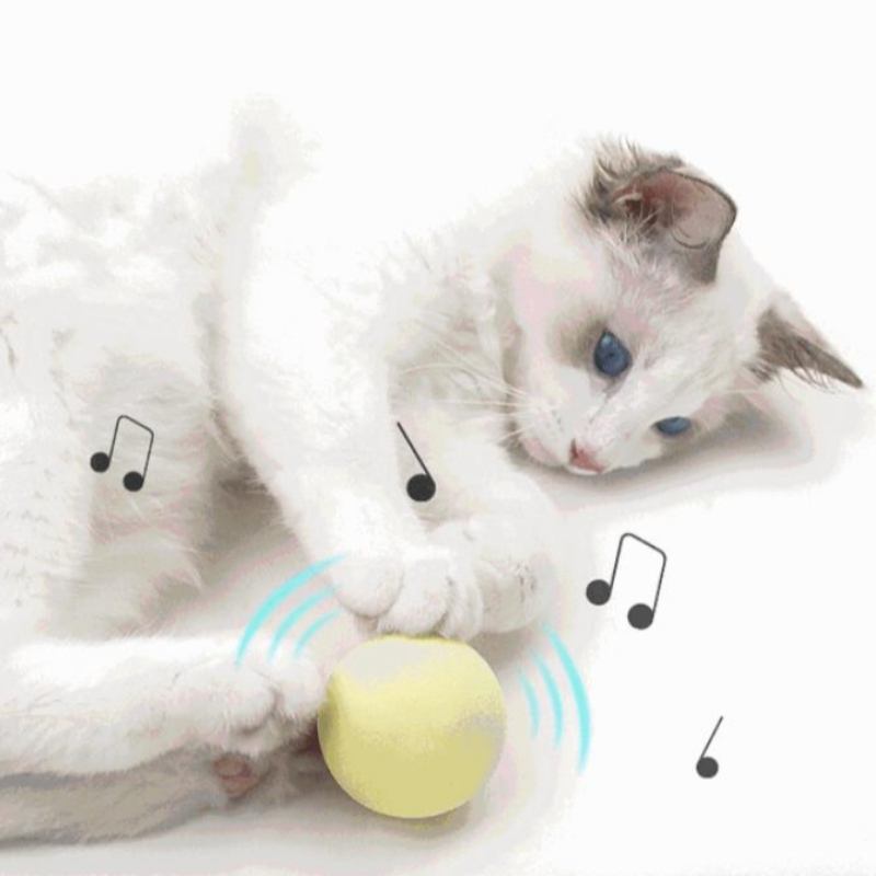 Amazon \\ 's 새로운 애완 동물 중력 전화 공 고양이 셀프 - 안녕 안티 지루한 용품 애타게 고양이 스틱 민트 볼 사운드 장난감
