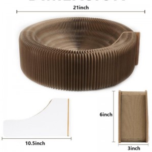 골판지 애완 동물 스크래치 보드 연삭 발톱 장난감 골판지 고양이 둥지