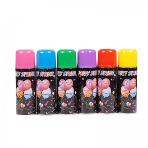 결혼식 파티 축제 축하를위한 생분해 성 다채로운 스프레이 어리석은 문자열