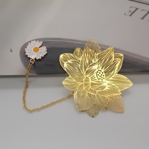 프로모션 황동 북마크 광고 골드 hollowed 로고 기념품 금속 북마크