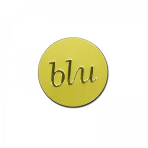 황금 에칭 알루미늄 향수 병 라벨