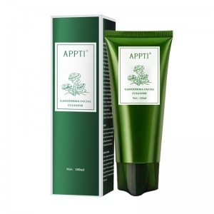 개인 레이블 Anti Acne Aloe Vera Face Wash Facial Cleanser Ganoderma Essence Fash Wash