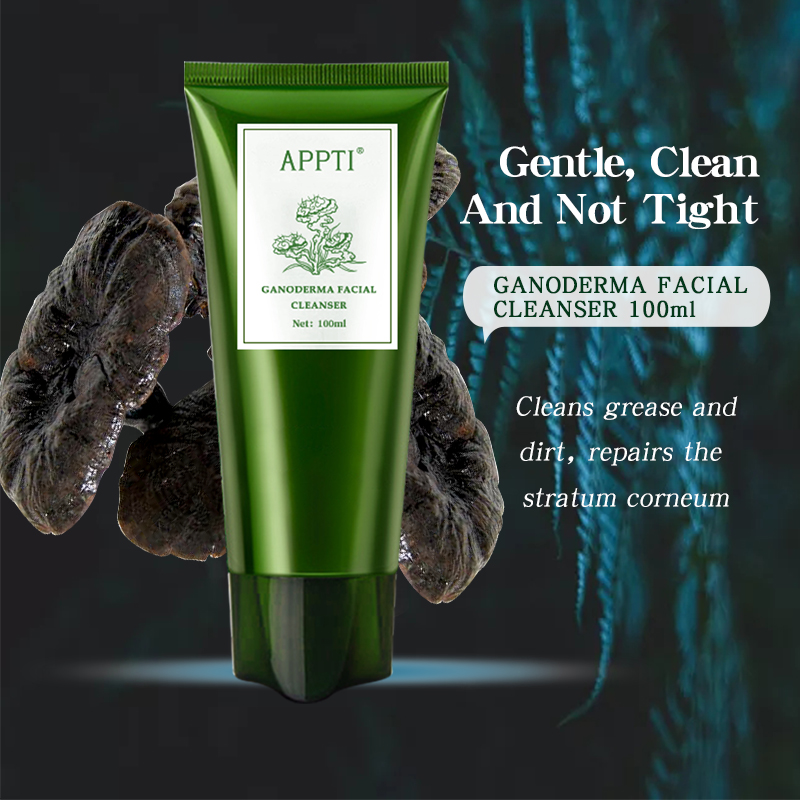 개인 레이블 Anti Acne Aloe Vera Face Wash Facial Cleanser Ganoderma Essence Fash Wash