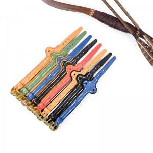 궁전 420030 양궁 엄지 갑옷을위한 손목 끈