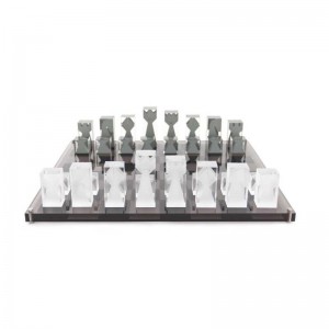 클래식 장난감 높은 크리스탈 아크릴 체스 세트