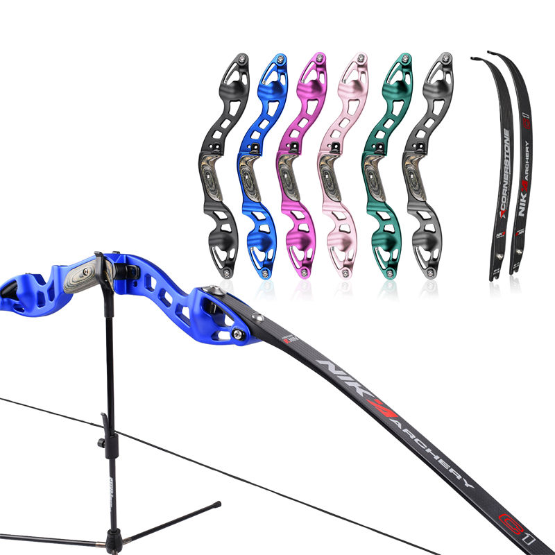 Nika Archery ET-10 62inch Rh 알루미늄 ILF 19 인치 라이저 리 커브 활