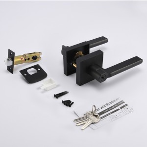 S7804 MATTE BLACK KEYED ENTRY LEVER LOV 외부 도어 및 전면 도어, 헤비 듀티 도어 손잡이