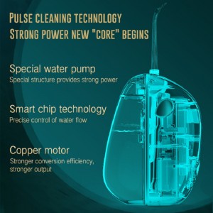 공장 공급 구강 관리 살균 치아 청소기 휴대용 물 flosser 치아 청소 및 화이트닝 휴대용 접는 이빨