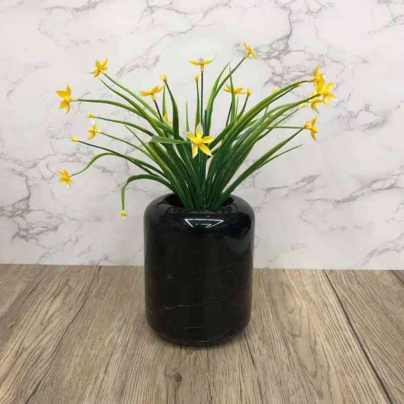 간단한 디자인 홈 장식 Naturl 대리석 꽃병