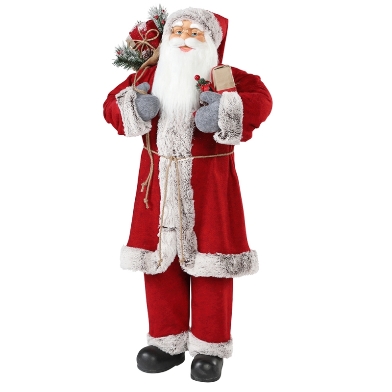 30 ~ 110cm 크리스마스 서 산타 클로스 선물 가방 장식 장식 축제 휴일 인형 컬렉션 전통적인 크리스마스