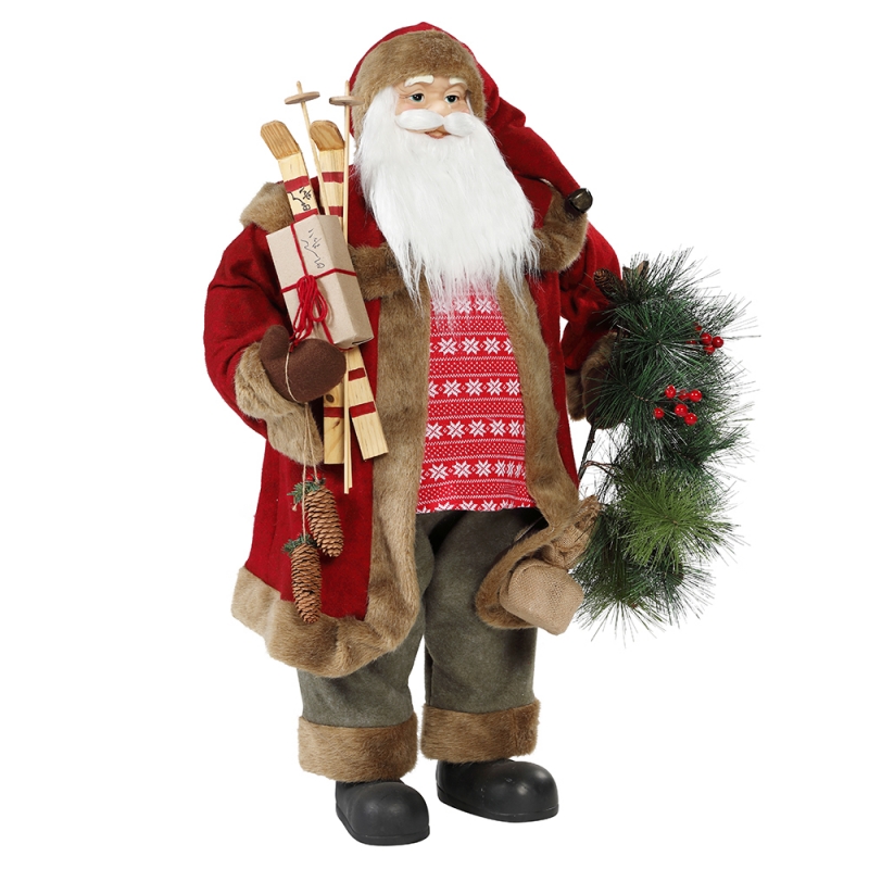 30 ~ 110cm 크리스마스 서 산타 클로스 화 환 장식 장식 전통 입상 컬렉션 크리스마스 시리즈