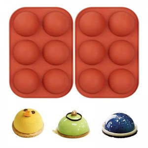 세미 둥근 모양 실리콘 금형, 베이킹 곰팡이