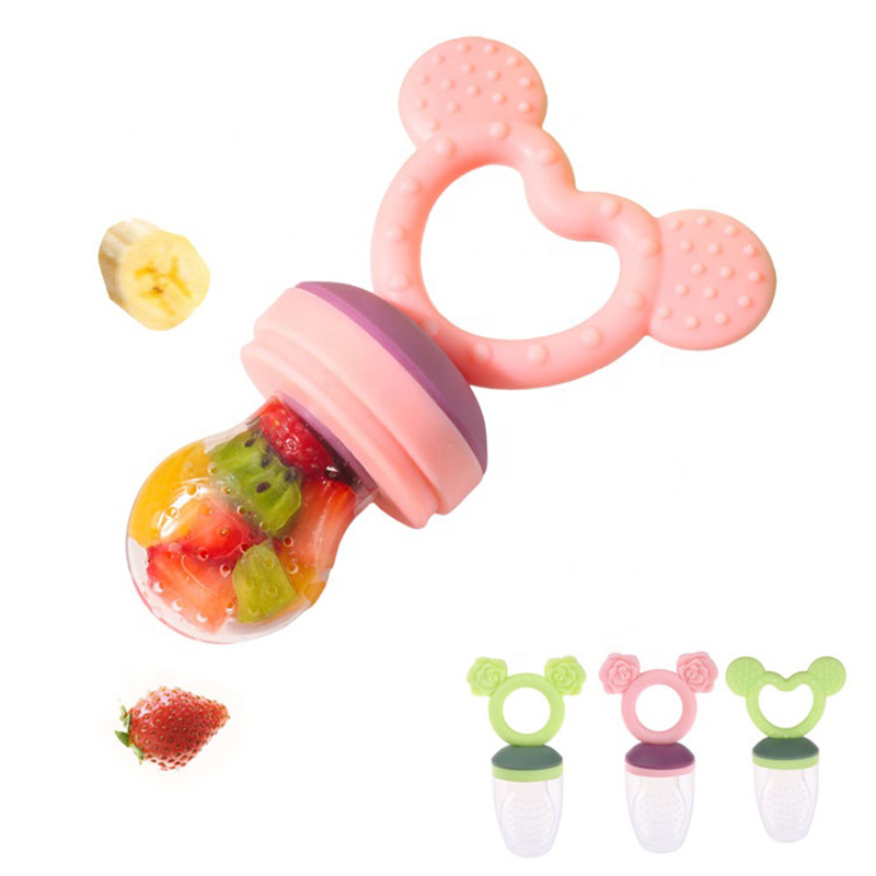 실리콘 아기 과일 음식 피더 젖꼭지, 유아 과일 치아 젖꼭지 장난감