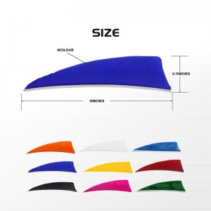 Ellongarrow 172313 3 인치 칠개 칠면조 깃털 양궁 화살에 대 한