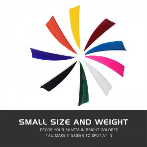 Ellongarrow 172313 3 인치 칠개 칠면조 깃털 양궁 화살에 대 한