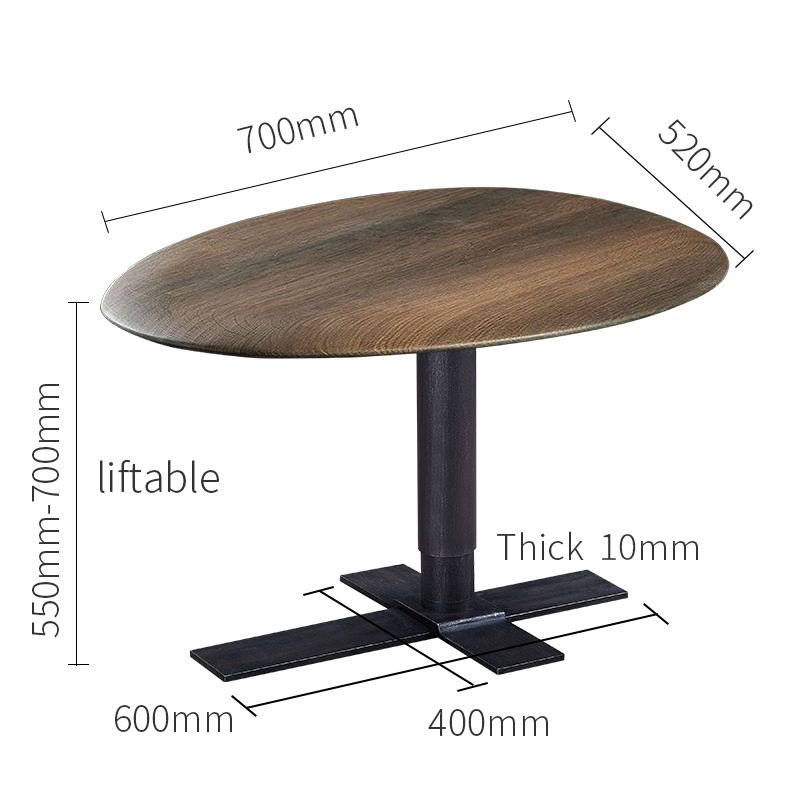 현대 호두 솔리드 우드 커피 테이블 리프트 다기능 높이 조절 가능한 소파 사이드 테이블