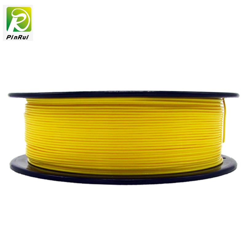 Pinrui 고품질 1KG 3D PLA 프린터 필라멘트 노란색