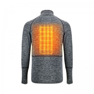 의류 아래 가열 된 가벼운 무게, 배터리 전원으로 회색 가열 속옷