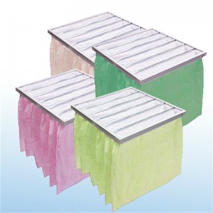 F5-F9 Midium 효율 포켓 필터 ​​백 HVAC 공기 필터 클린 룸