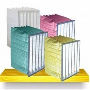 F5-F9 Midium 효율 포켓 필터 ​​백 HVAC 공기 필터 클린 룸