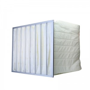 F5-F9 Midium 효율 포켓 필터 ​​백 HVAC 공기 필터 클린 룸