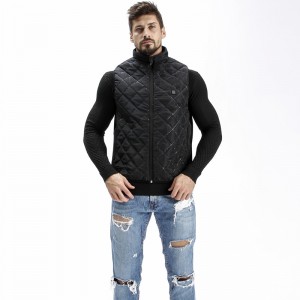 5V 배터리 작동 충전식 가열 양복 조끼, 남성용 전기 가열 조끼