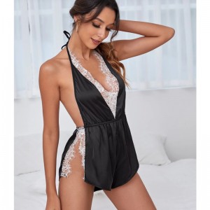 Women \\\\\\\\\\\\ \'s 섹시한 란제리 깎아 지른 See-Through 메쉬 섹시한 레이스 잠자지 Nightdress Uniform Temptation Nightgown