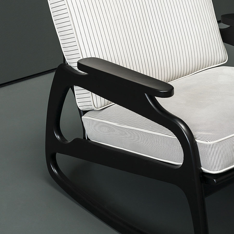 프랑스 나무 프레임 패브릭 단일 소파 팔 의자 현대 라운지 거실 가구를위한 의자