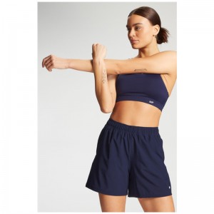 멀티 스트랩 교차 및 내장 컵 스포츠 브래지어 세트