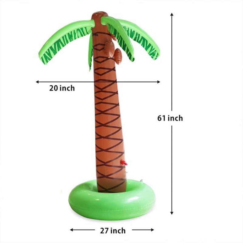 풍선 팜 코코넛 나무 장난감, 해변 배경에 대 한 야외 플로트 장식