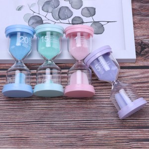 아이들을위한 모래 타이머, 유치원 학습 장난감, 다채로운 타이머 1/3/5/10/15/30 분 교실 타이머, 모래 시계 칫솔 타이머, 감각 장난감