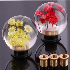 공장 도매 사용자 정의 범용 수동 레이싱 자동차 적응 기어 이동 손잡이 수지 볼 헤드 어댑터 새겨진 된 이동 노브 및 어댑터