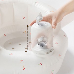 휴대용 체리 아기 방지 소파, 목욕 의자 식당 의자 PVC 풍선 장난감