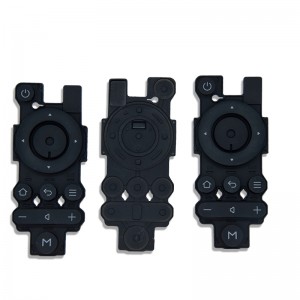 OEM 인쇄 로고 실리콘 사용자 정의 제작 실리콘 버튼 고무 키패드 TV 리모컨