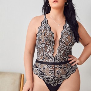 등이없는 크로스 스트랩, 섹시한 원피스 속옷, 공장 도매 생산 및 판매