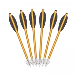 권총 석궁 야외 사냥을위한 elongarrow 160mm 알루미늄 화살표 볼트