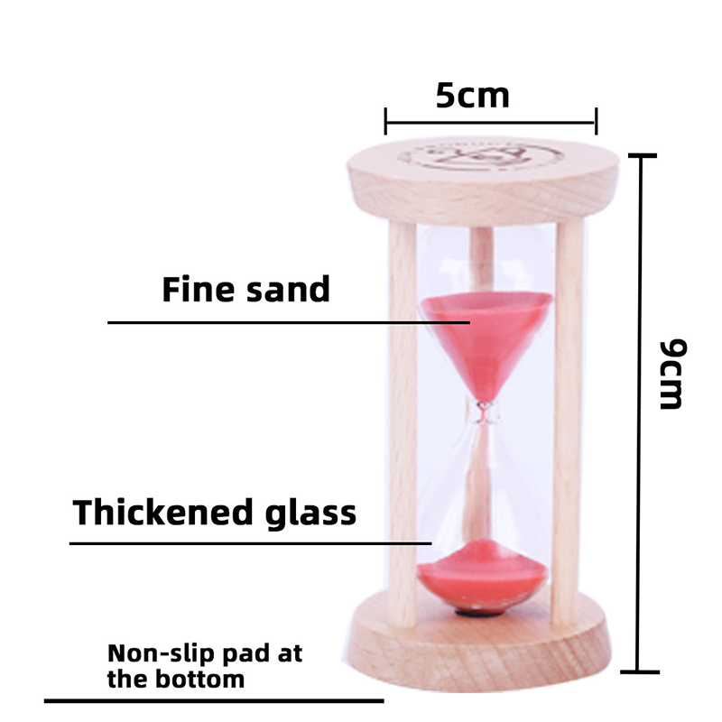 고품질 3 분 나무 모래 모래 모래 모래 시계 타이머 시계 장식 독특한 선물 주방