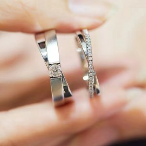 스털링 실버 925/18k/14k/10k moissanite/실제 다이아몬드 약혼 반지