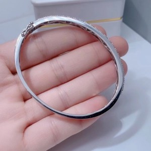 Tuochen Jewelry Custom 18k Gold를위한 진짜 다이아몬드 석재 팔찌