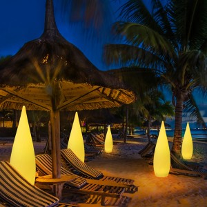 정원 안뜰 데크 수영장 장식 현대 LED 스탠딩 바닥 조명 원격 RGB 색상 변경 LED 라이트 플로어 램프 야외 조명 배터리 전원 방수 교수용 수용 가능