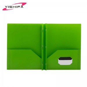 스폰지 프레젠테이션이있는 커스텀 로고 PP 재료 이중 포켓