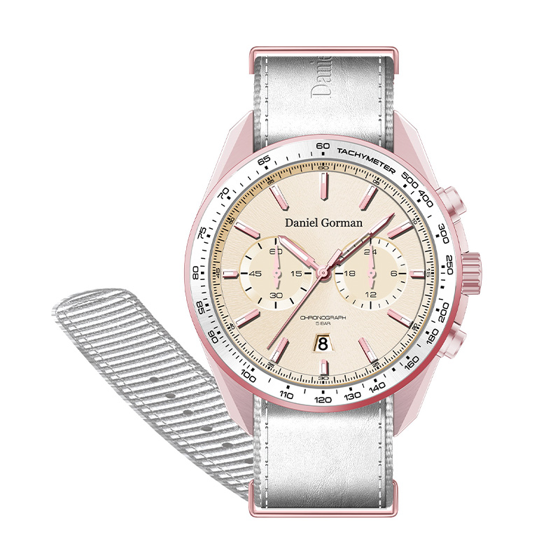 2022 Daniel GormandG9005 럭셔리 남성 시계 커스텀 로고 자동 손목 시계 스테인리스 스틸 이중 투 달론 기계식 시계