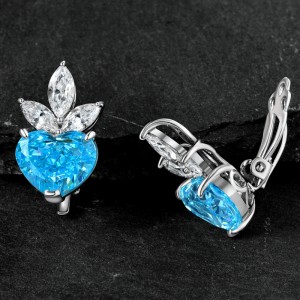 하트 모양의 새로운 귀 클립 귀걸이