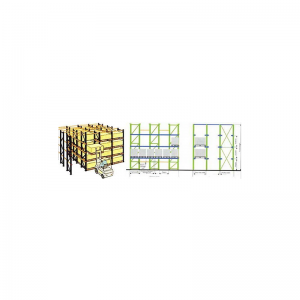 팔레트 랙킹에서 운전하십시오