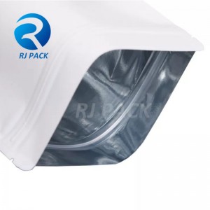 100% 재활용 가능한 금속 화 된 스탠드 업 파우치가 지퍼로