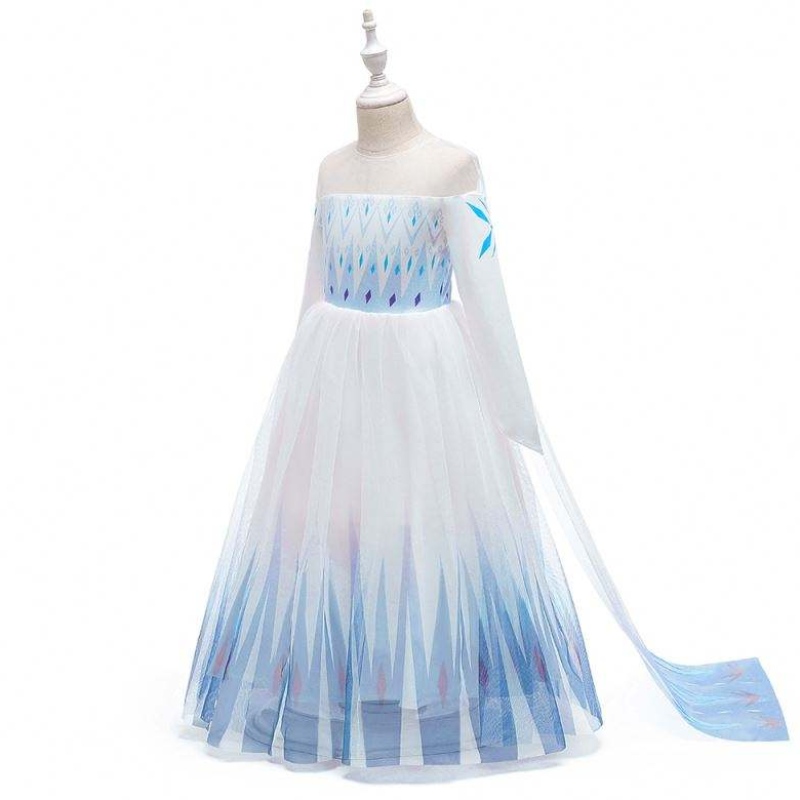 Baige New Design Girls Anna White Dress Cosplay Party Dress Up Princess Elsa 영화 어린이 옷