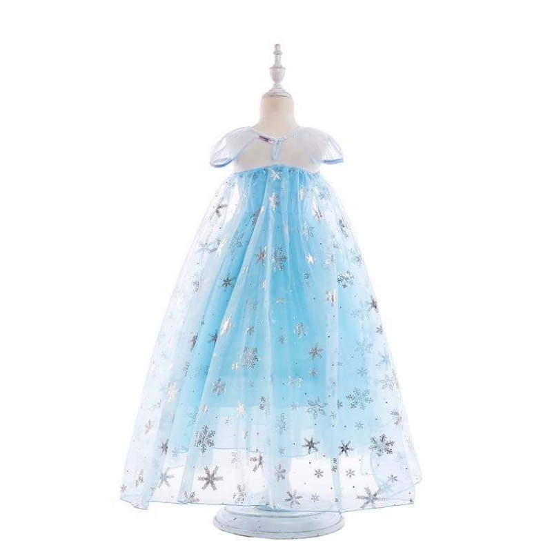 Princess Costumes 생일 파티 드레스 UP 어린 소녀 Elsa Beadings Princess Dress HCGD-044