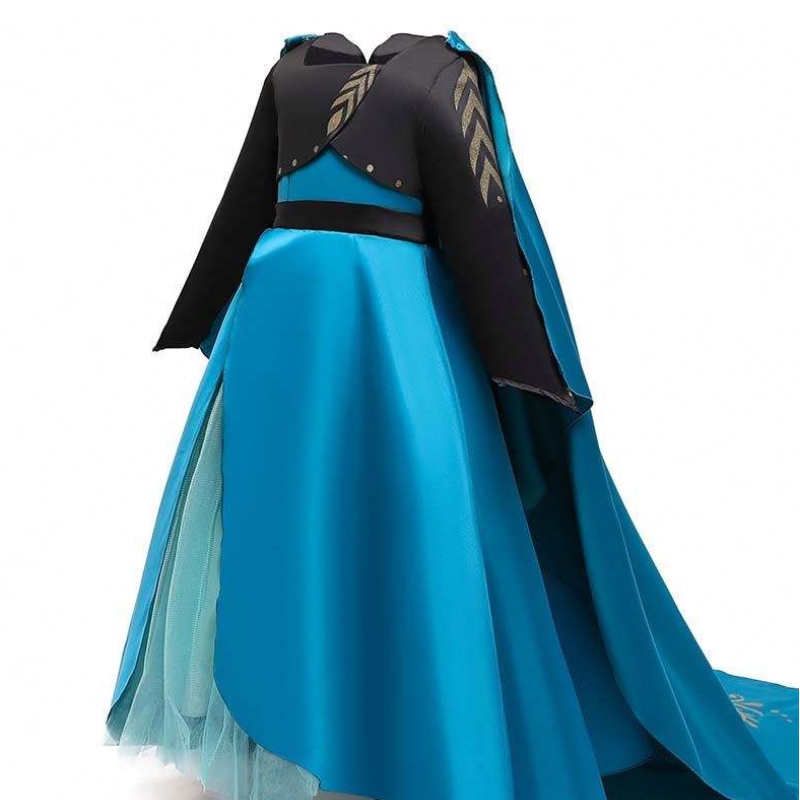 Queen Coronation Costume New Elsa 2 Girl Dress Elsa Dress Up Children HCGD-035