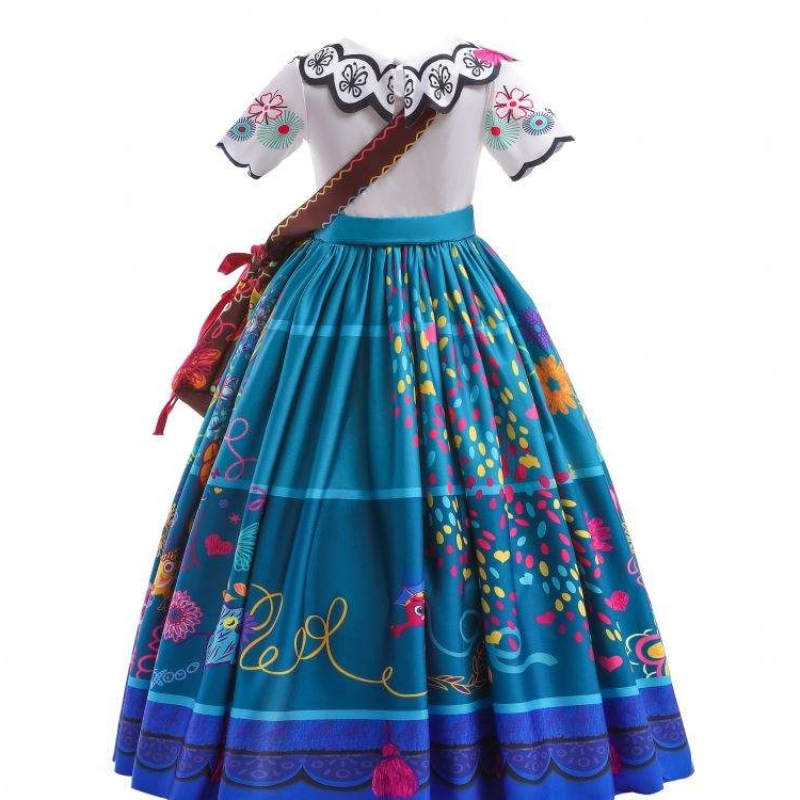 Baige Encanto Mirabel Cosplay 의상 TV&movie Kids Fancy Carnival Easter Princess Dress MFMW002